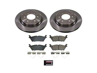 PowerStop OE Replacement 6-Lug Brake Rotor and Pad Kit; Rear (21-24 F-150 w/ 336mm Rear Rotors)