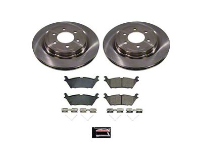 PowerStop OE Replacement 6-Lug Brake Rotor and Pad Kit; Rear (21-25 F-150 w/ 350mm Rear Rotors)