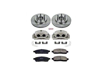 PowerStop OE Replacement 6-Lug Brake Rotor, Pad and Caliper Kit; Front (2004 2WD F-150)
