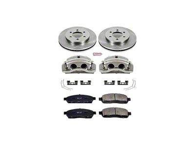 PowerStop OE Replacement 6-Lug Brake Rotor, Pad and Caliper Kit; Front (2004 4WD F-150)