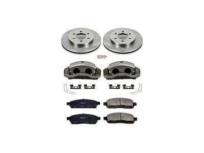 PowerStop OE Replacement 6-Lug Brake Rotor, Pad and Caliper Kit; Front (05-08 4WD F-150)