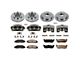 PowerStop OE Replacement 5-Lug Brake Rotor, Pad and Caliper Kit; Front and Rear (Late 00-03 2WD F-150, Excluding Lightning)