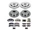 PowerStop OE Replacement 6-Lug Brake Rotor, Pad and Caliper Kit; Front and Rear (10-11 2WD/4WD F-150)