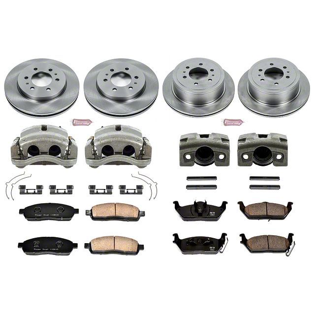 PowerStop F150 OE Replacement 6Lug Brake Rotor, Pad and Caliper Kit