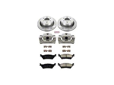 PowerStop OE Replacement 6-Lug Brake Rotor, Pad and Caliper Kit; Rear (12-14 2WD/4WD F-150; 15-17 F-150 w/ Manual Parking Brake; 17-18 F-150 Raptor)