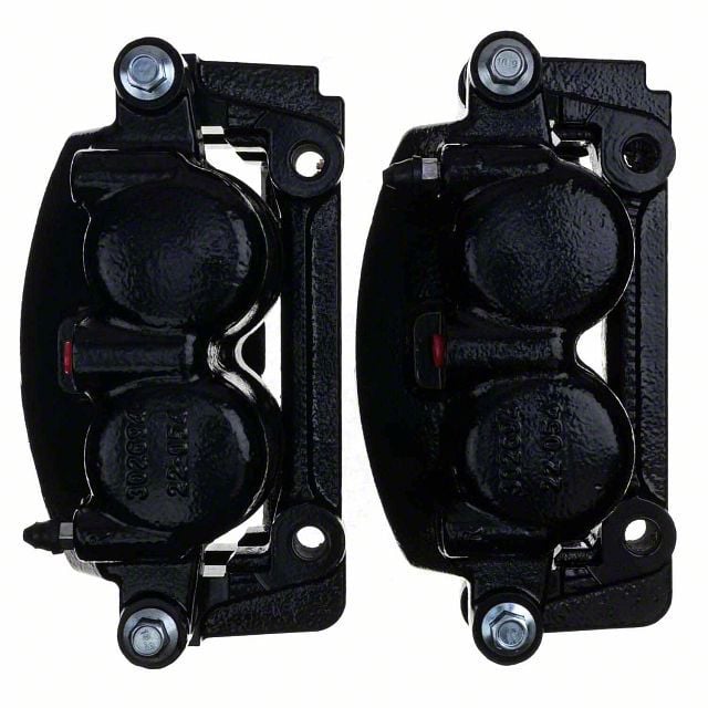 【まろう 】ブラックバーベル PowerStop F-150 Performance Front Brake Calipers; Black S4974BLK