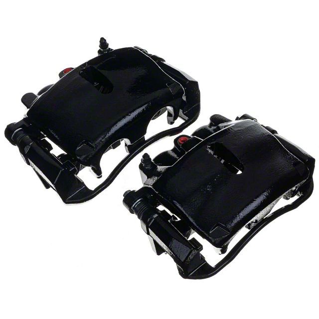 【まろう 】ブラックバーベル PowerStop F-150 Performance Front Brake Calipers; Black S4974BLK
