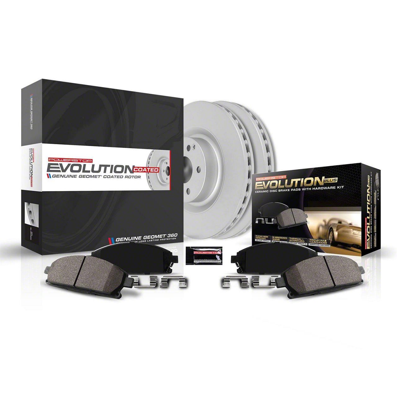 PowerStop Z17 Evolution Plus 6-Lug Brake Rotor and Pad Kit; Rear (21-24 F-150 w/ 350mm Rear Rotors)