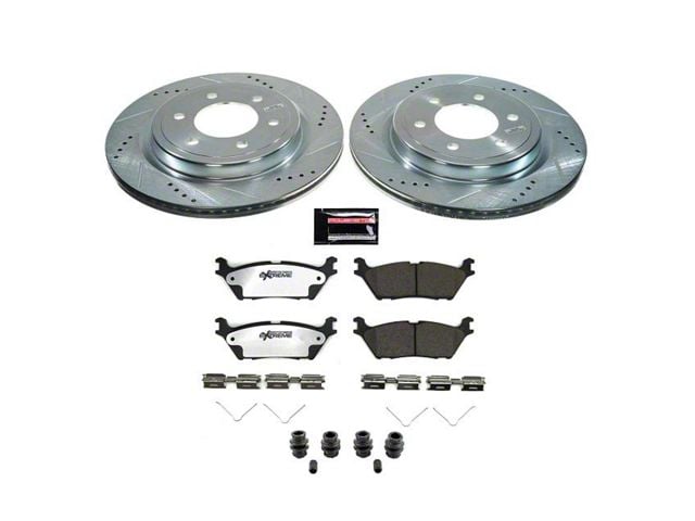 PowerStop Z36 Extreme Truck and Tow 6-Lug Brake Rotor and Pad Kit; Rear (21-24 F-150 w/ 336mm Rear Rotors)
