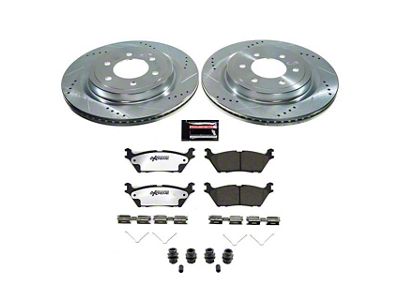 PowerStop Z36 Extreme Truck and Tow 6-Lug Brake Rotor and Pad Kit; Rear (21-25 F-150 w/ Factory Max Tow/Haul Package)