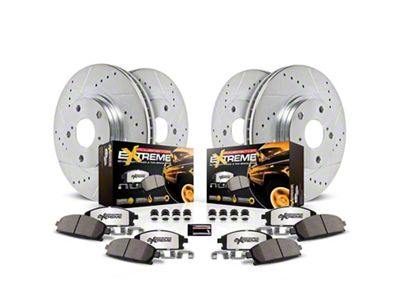 PowerStop Z36 Extreme Truck and Tow 6-Lug Brake Rotor and Pad Kit; Front and Rear (21-24 F-150 w/ 336mm Rear Rotors)