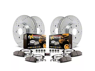 PowerStop Z36 Extreme Truck and Tow 6-Lug Brake Rotor and Pad Kit; Front and Rear (21-24 F-150 w/ 336mm Rear Rotors)