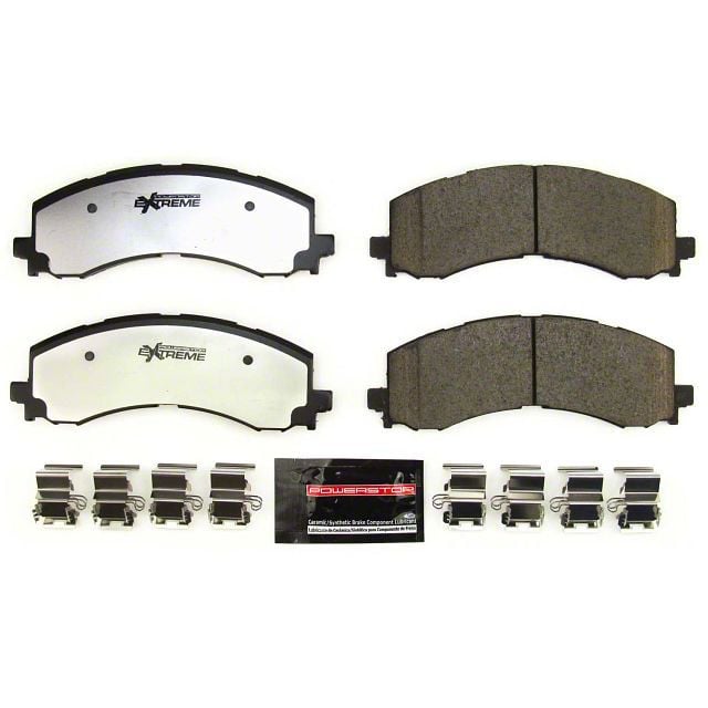 PowerStop Z36 Extreme Truck and Tow Carbon-Fiber Ceramic Brake Pads; Front Pair (21-24 F-150)