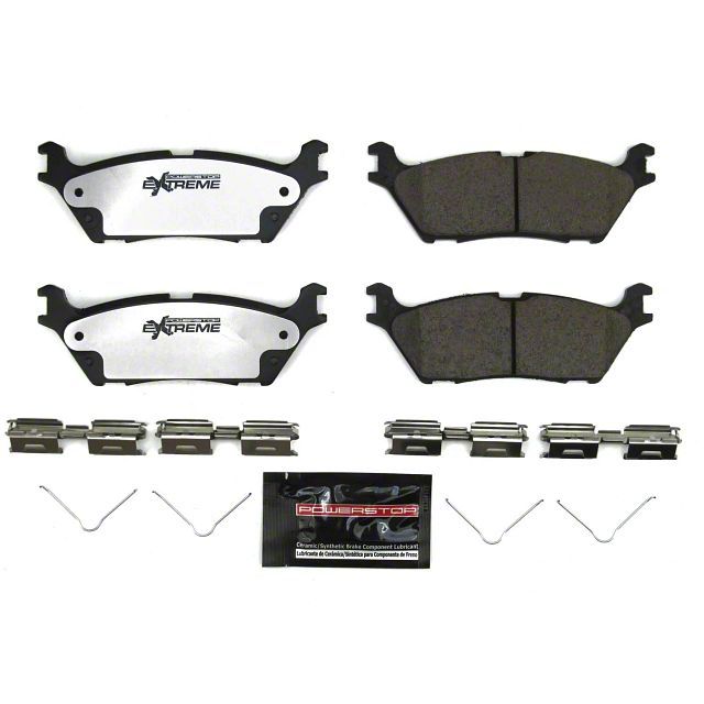 PowerStop Z36 Extreme Truck and Tow Carbon-Fiber Ceramic Brake Pads; Rear Pair (21-24 F-150)