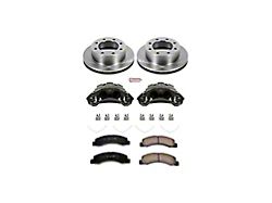 PowerStop OE Replacement 8-Lug Brake Rotor, Pad and Caliper Kit; Front (Late 99-04 4WD F-250 Super Duty)