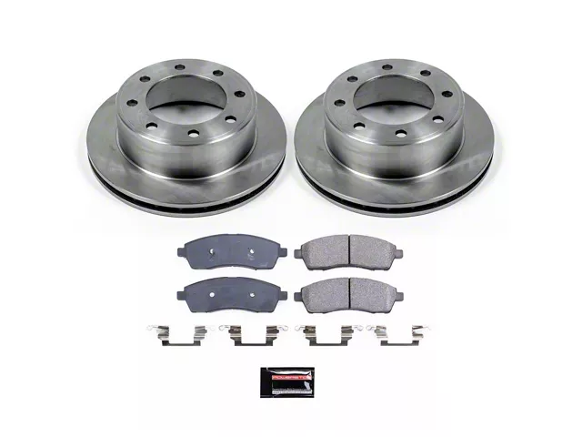 1890 Rpm Rotor PowerStop F-250 Super Duty OE Replacement 8-Lug Brake Rotor and Pad Kit ...