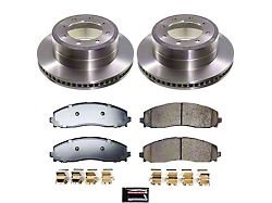 PowerStop OE Replacement 8-Lug Brake Rotor and Pad Kit; Rear (23-26 F-250 Super Duty)