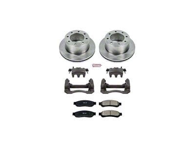 PowerStop OE Replacement 8-Lug Brake Rotor, Pad and Caliper Kit; Rear (11-12 F-250 Super Duty)