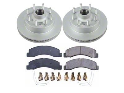 PowerStop Z17 Evolution Plus 8-Lug Brake Rotor and Pad Kit; Front (03-04 2WD F-250 Super Duty)