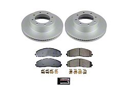 PowerStop Z17 Evolution Plus 8-Lug Brake Rotor and Pad Kit; Front (23-25 4WD F-250 Super Duty)