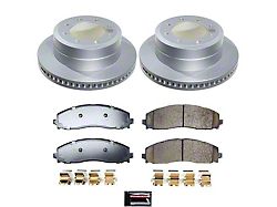 PowerStop Z17 Evolution Plus 8-Lug Brake Rotor and Pad Kit; Rear (23-25 F-250 Super Duty)