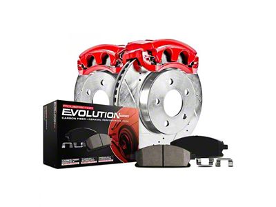 PowerStop Z23 Evolution 8-Lug Brake Rotor, Pad and Caliper Kit; Rear (13-22 F-250 Super Duty)