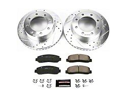 PowerStop Z23 Evolution Sport 8-Lug Brake Rotor and Pad Kit; Front (05-08 4WD F-250 Super Duty)
