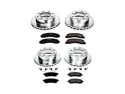 PowerStop Z23 Evolution Sport 8-Lug Brake Rotor and Pad Kit; Front and Rear (Late 99-04 4WD F-250 Super Duty)