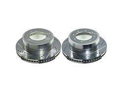 PowerStop Evolution Cross-Drilled and Slotted 8-Lug Rotors; Rear Pair (23-25 F-350 Super Duty DRW)