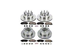 PowerStop OE Replacement 8-Lug Brake Rotor and Pad Kit; Front and Rear (05-Early 07 2WD F-350 Super Duty SRW)