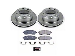 PowerStop OE Replacement 8-Lug Brake Rotor and Pad Kit; Rear (99-04 F-350 Super Duty SRW)