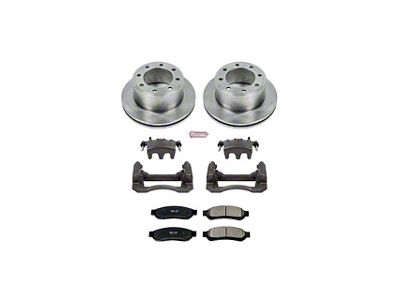 PowerStop OE Replacement 8-Lug Brake Rotor, Pad and Caliper Kit; Rear (11-12 F-350 Super Duty SRW)