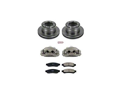 PowerStop OE Replacement 8-Lug Brake Rotor, Pad and Caliper Kit; Rear (11-12 F-350 Super Duty DRW)