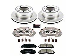 PowerStop OE Replacement 8-Lug Brake Rotor, Pad and Caliper Kit; Rear (13-22 F-350 Super Duty SRW)