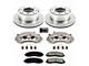 PowerStop OE Replacement 8-Lug Brake Rotor, Pad and Caliper Kit; Rear (13-22 F-350 Super Duty SRW)