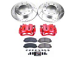 PowerStop Z23 Evolution Sport 8-Lug Brake Rotor and Pad Kit; Front (05-10 4WD F-350 Super Duty SRW)