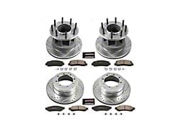 PowerStop Z23 Evolution Sport 8-Lug Brake Rotor and Pad Kit; Front and Rear (Late 07-Early 10 2WD F-350 Super Duty DRW)
