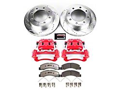 PowerStop Z36 Extreme Truck and Tow 8-Lug Brake Rotor, Pad and Caliper Kit; Front (Late 99-04 4WD F-350 Super Duty)