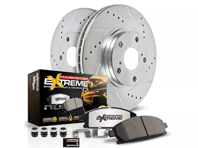 PowerStop Z36 Extreme Truck and Tow 5-Lug Brake Rotor and Pad Kit; Front (22-26 Maverick)