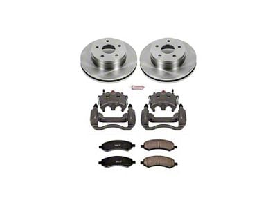 PowerStop OE Replacement 5-Lug Brake Rotor, Pad and Caliper Kit; Front (06-08 RAM 1500, Excluding SRT-10 & Mega Cab)