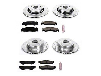 PowerStop Z23 Evolution Sport 5-Lug Brake Rotor and Pad Kit; Front and Rear (05-06 RAM 1500 SRT-10)