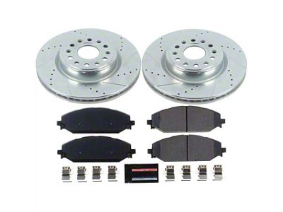 PowerStop Z23 Evolution Sport 6-Lug Brake Rotor and Pad Kit; Front (19-24 RAM 1500, Excluding RHO & TRX)