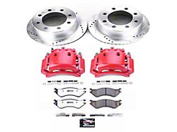 PowerStop Z36 Extreme Truck and Tow 8-Lug Brake Rotor, Pad and Caliper Kit; Rear (01-02 RAM 2500)