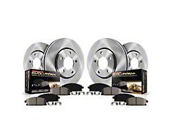 PowerStop OE Replacement 8-Lug Brake Rotor and Pad Kit; Front and Rear (01-02 RAM 3500)