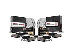 PowerStop Z17 Evolution Plus 8-Lug Brake Rotor and Pad Kit; Front and Rear (19-25 RAM 3500 DRW w/ 8x156mm Bolt Pattern)