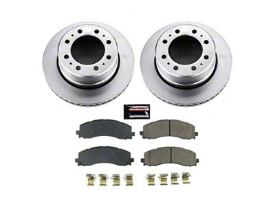 PowerStop Z17 Evolution Plus 8-Lug Brake Rotor and Pad Kit; Rear (19-24 RAM 3500 SRW)