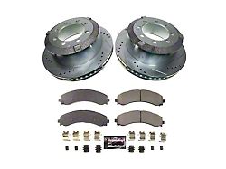 PowerStop Z23 Evolution Sport 8-Lug Brake Rotor and Pad Kit; Rear (19-26 RAM 3500 DRW w/ 8x156mm Bolt Pattern)