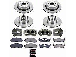 PowerStop OE Replacement 5-Lug Brake Rotor, Pad and Caliper Kit; Front and Rear (10-11 2WD Ranger)