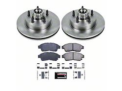 PowerStop OE Replacement 5-Lug Brake Rotor and Pad Kit; Front (98-02 2WD Ranger w/ 10.25-Inch Front Rotors, Excluding EV)