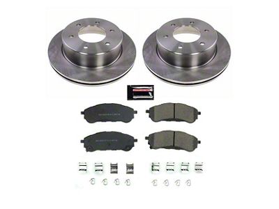 PowerStop OE Replacement 6-Lug Brake Rotor and Pad Kit; Rear (19-23 Ranger)